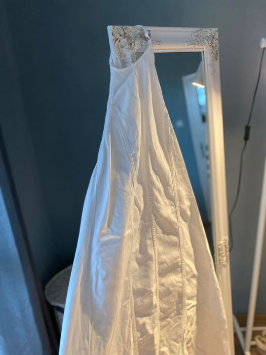 Дънкова рокля с гол гръб ZARA