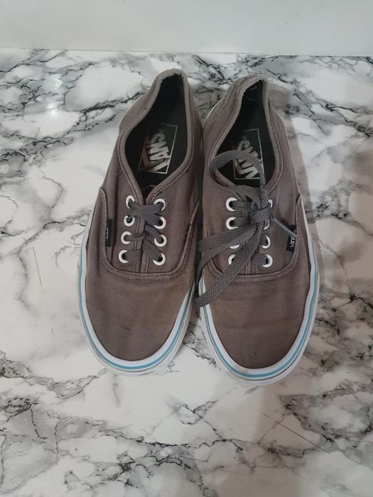 Vans 36 gri cu dungă turquoise