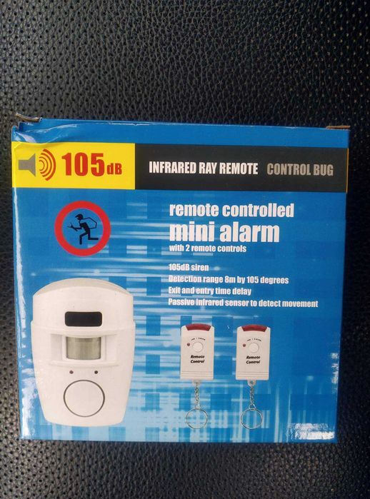 Аларма със сензор за движение + 2 дистанционни, Нови !