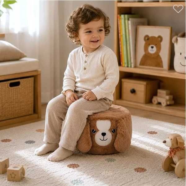 Детски пуф Mercado Trade,  „Куче“, Kафяв