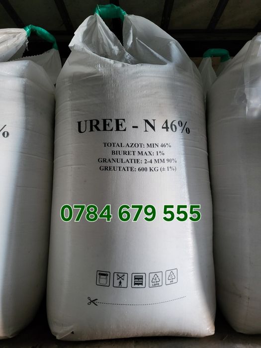Îngrășăminte Uree sac 50kg, Azot, Nitrocalcar, Complex NPK