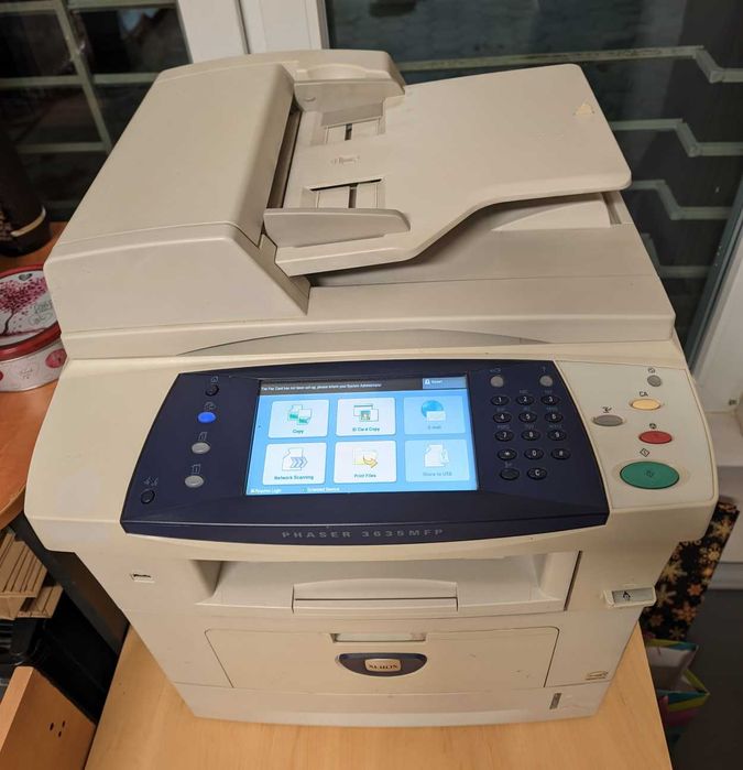 Xerox Phaser 3635 MFP мрежов лазерен принтер скенер с НОВА КАСЕТА 10к