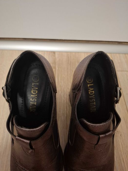 Botine damă cu toc gros