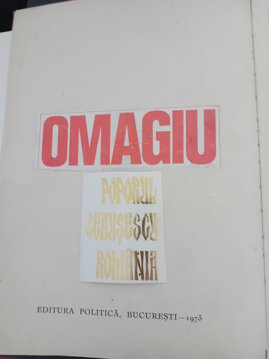 Omagiu tovarasului Ceausescu