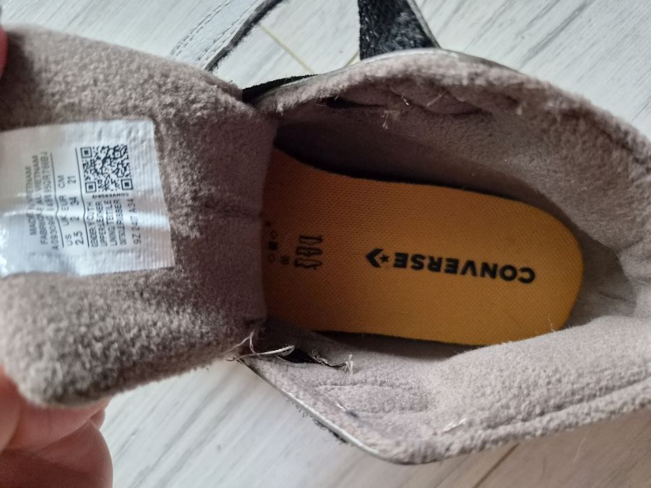 Ghetuta Converse  piele copii, noi, captusiti