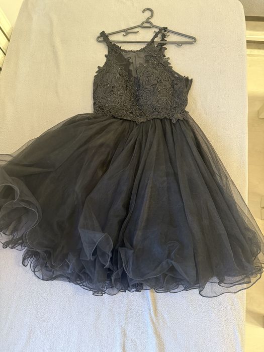 Дамска черна бална рокля