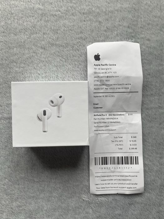 Căsti Apple AirPods Pro 3 ANC (NOI,SIGILATE)