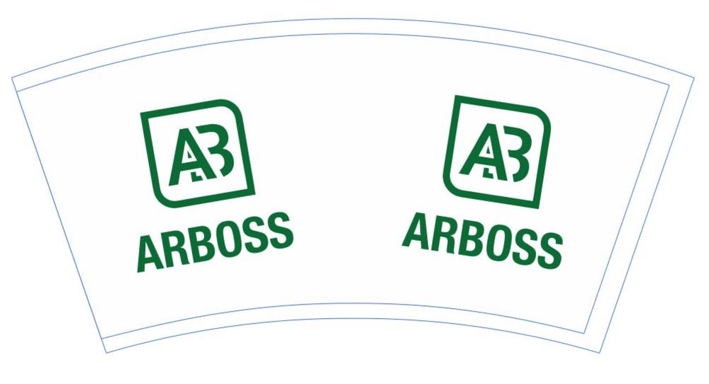 Одноразовая бумажние стаканы с лого