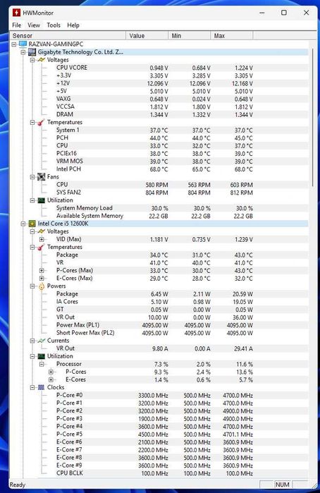 PC GAMING RTX 4070 + INTEL I5-12600K