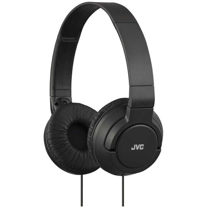 Жични слушалки JVC HA-S180B – On-Ear, 30mm Neodymium, Deep Bass, черни