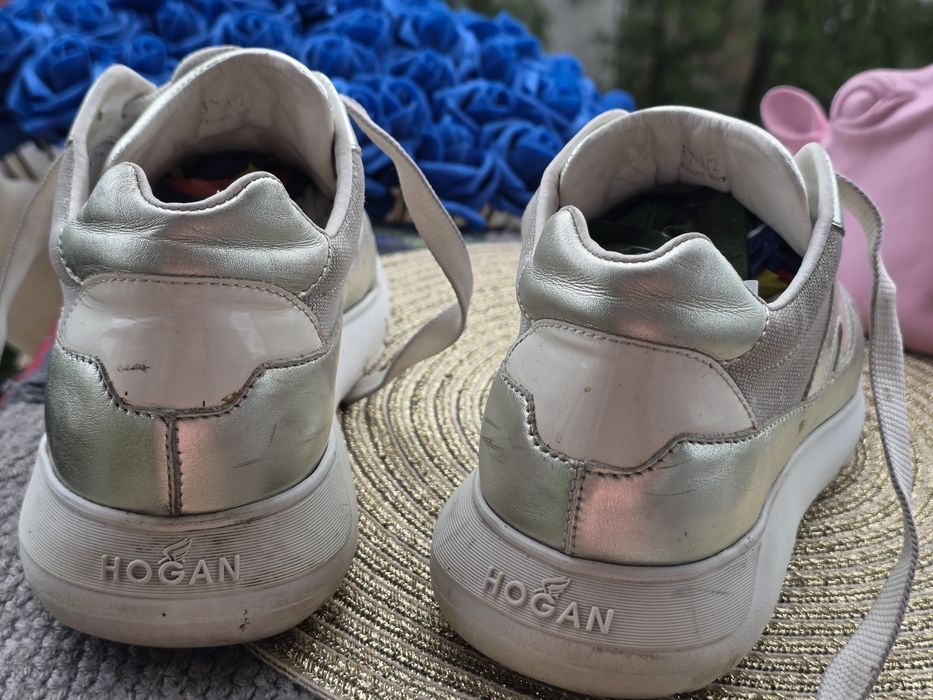Hogan сребристи кецове N37, 5