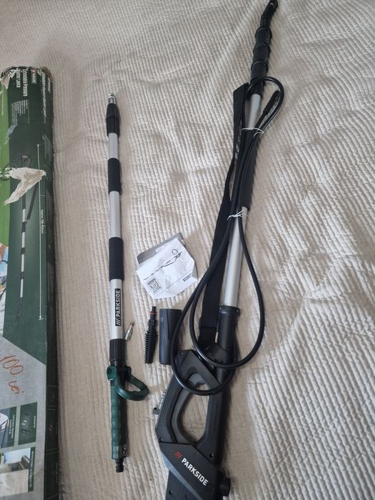 Lance extensibilă Parkside 4 metri pentru aparat de spălat cu presiune – Nouă