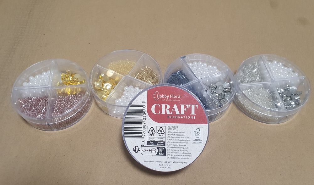 Комплект мъниста с пайети за бижута и декорации, Hobby Flora