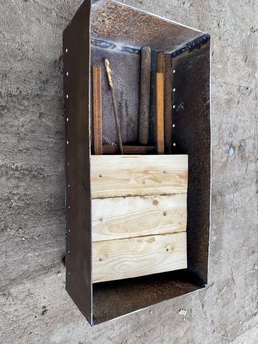 Мангал складной с полкой