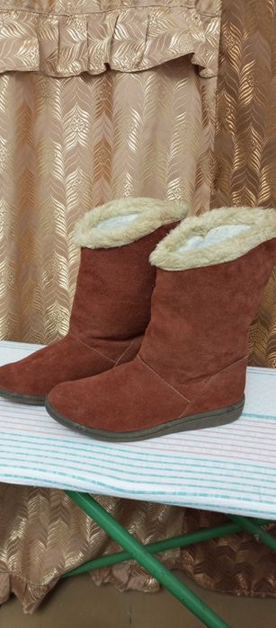 Сапоги - угги, замшевые, польские размер 37
