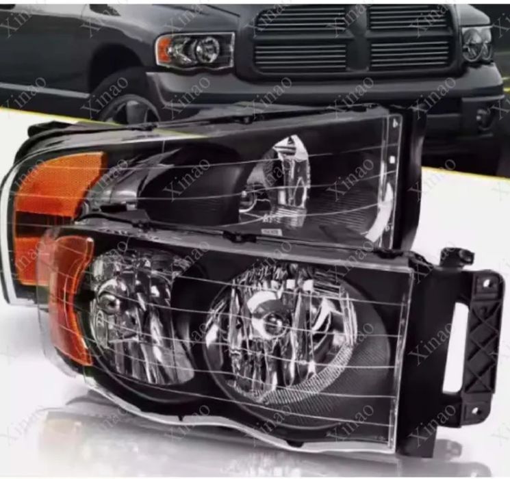 Бампер передний Додж РАМ  01-05г. фары передние новые. Dodge RAM .