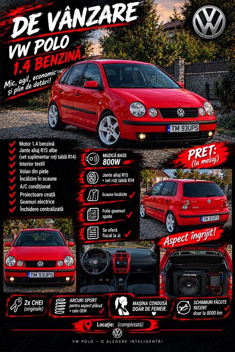 De vanzare volkswagen polo