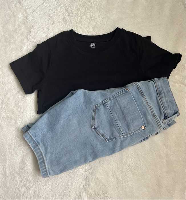 Tricou H&M blugi S oliver 110-116 cm