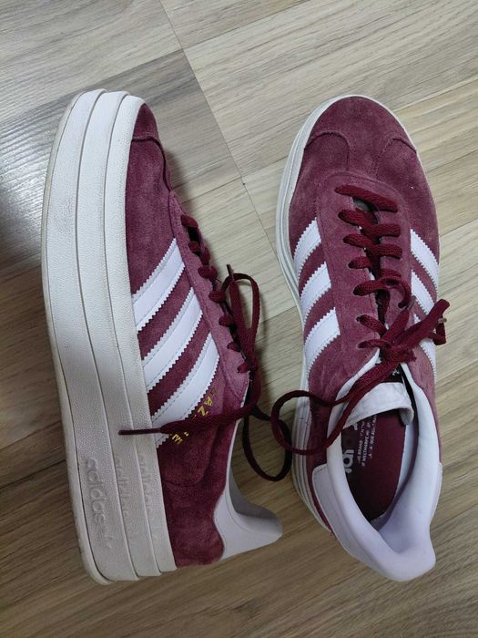 Adidas Gazelle bold, visiniu, marime 40.5