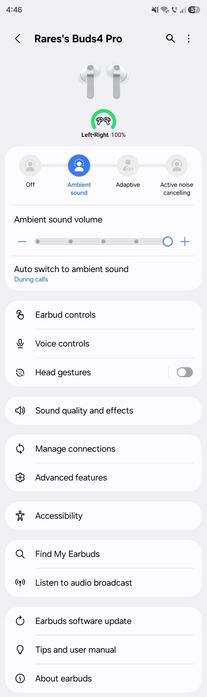 Casti Samsung Galaxy Buds 4 Pro - aproape noi