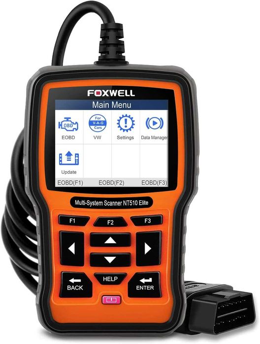FOXWELL NT510 OBD2 диагностика за кола кодочетец скенер за грешки
