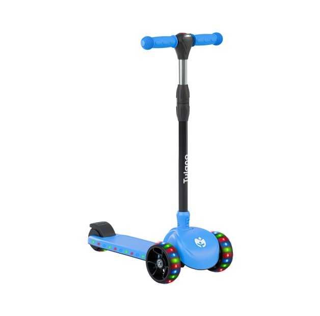 Trotineta Copii Tulano Rookie 15, roti iluminate cu LED-uri, Blue