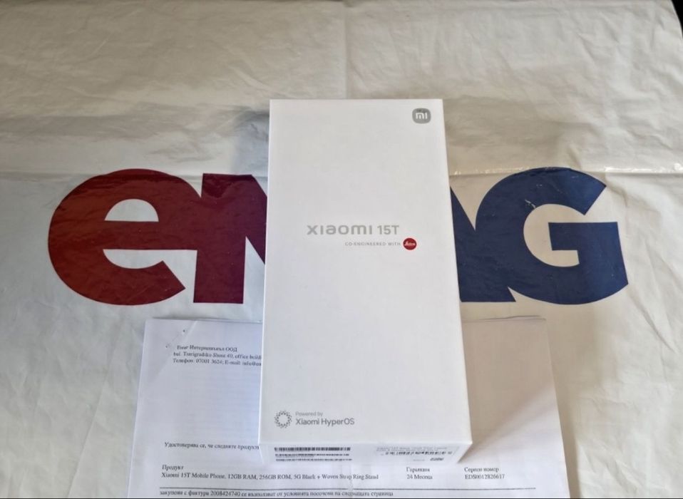 КАТО НОВ 256GB Xiaomi 15T EMAG Гаранция 2027г. Black / Черен 15 T