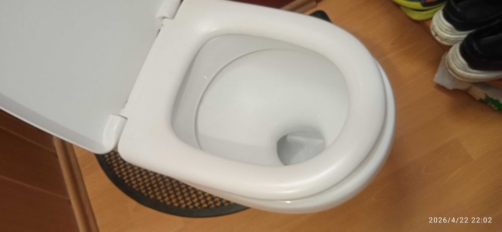 Унитаз (17 см. ) для стройки супер ЧИСТЫЙ.