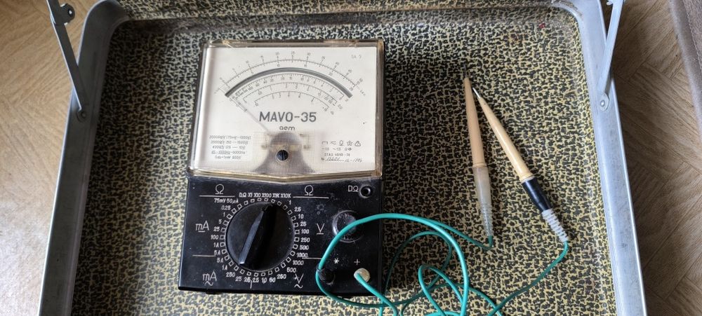 Aparat masura analog MAVO 35 (multimetru, vintage, retro)