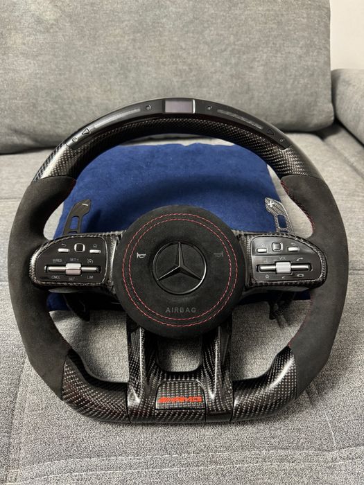 volan custom Mercedes LED pentru S C E GLC CLS class