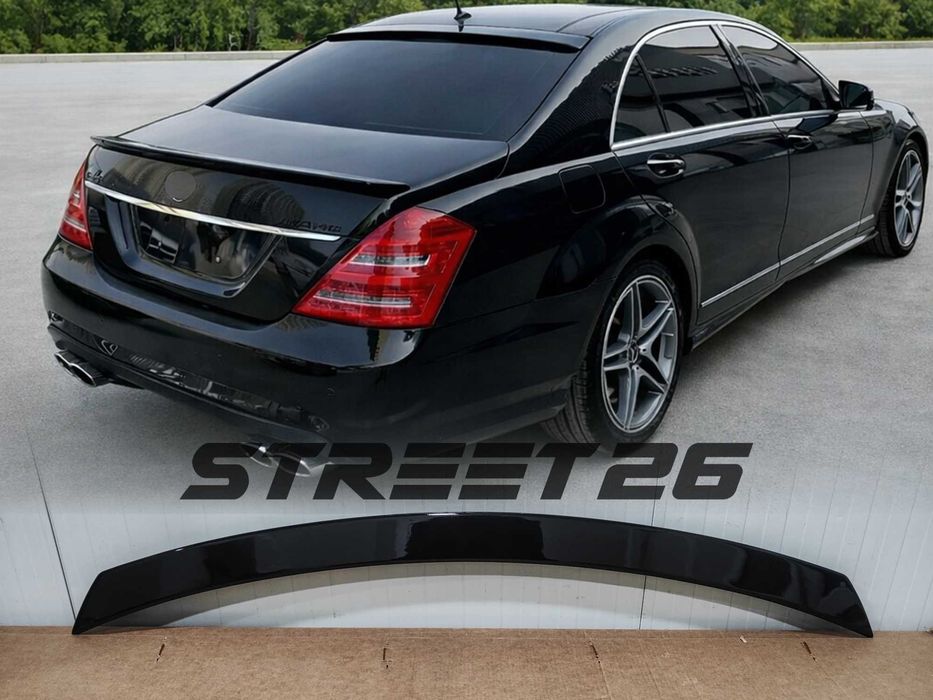 Eleron Lip Portbagaj Mercedes S-class W221 (2005-2013) Negru lucios