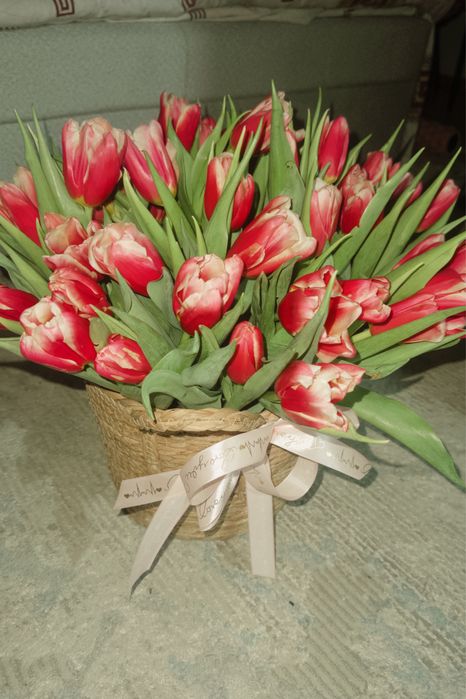 Букет цветов , тюльпаны