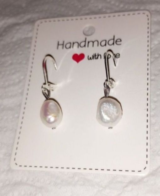 Cercei argint 925 cu perle naturale de apa dulce