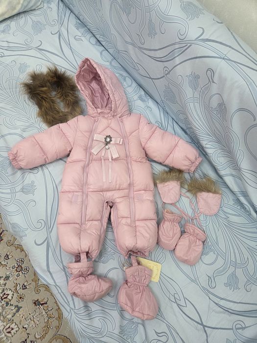 Детский зимний комбинезон, конверт. Размер 68