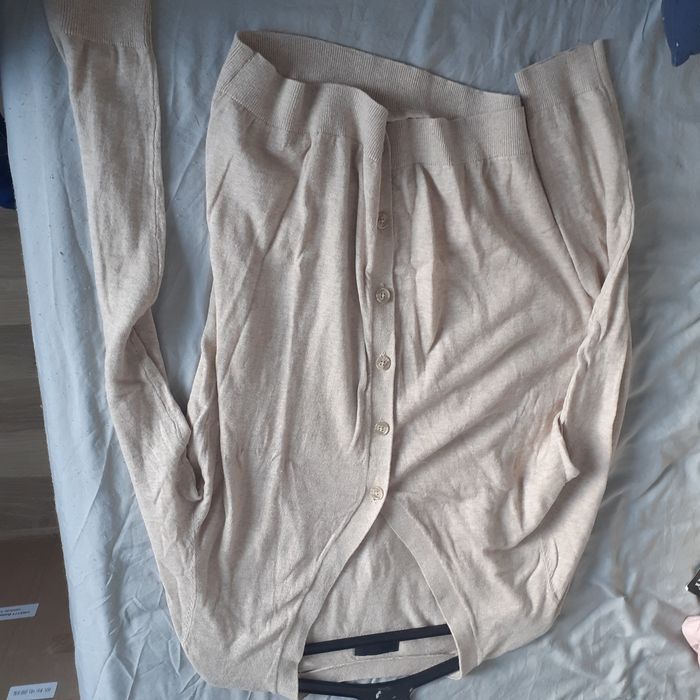 Bluza cu nasturi din bumbac Asos crem