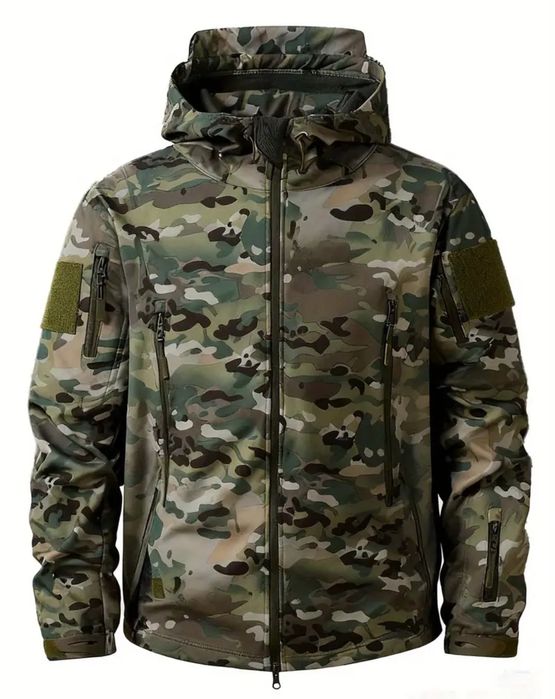 Geaca softshell impermeabila fleece polar airsoft drumetie trekking pescuit vanatoare
