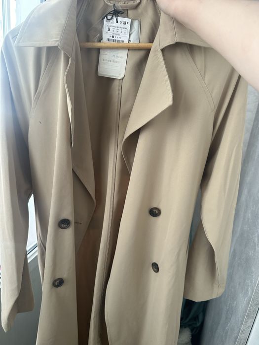 Тренч новый бежевый