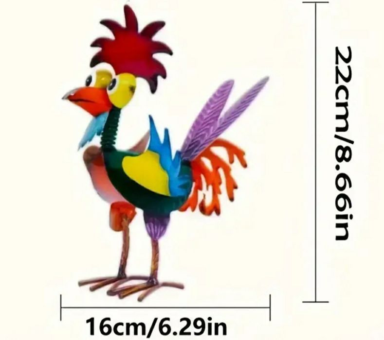 Cocos metalic de gradina. Este nou