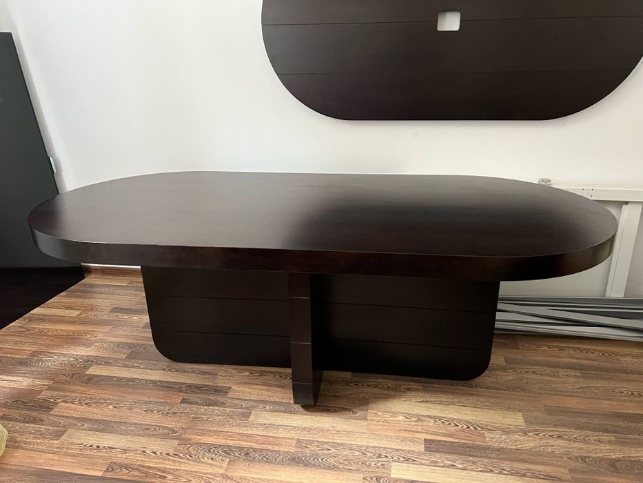 Masa masiva Ovala dining  Mobexpert 220cm Lx100cm l