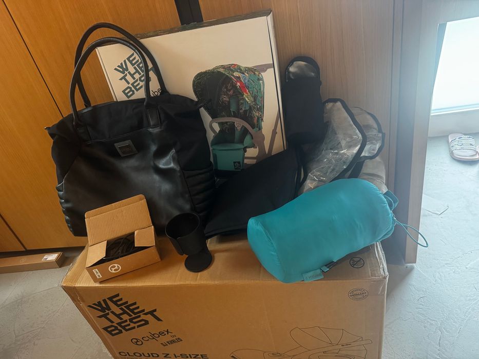 Cybex e-Priam комплект с кош за кола и аксесоари