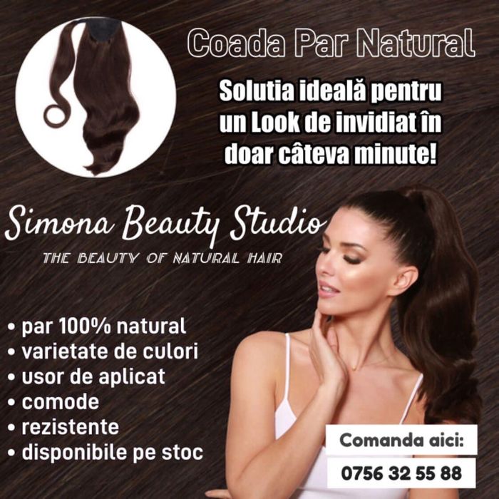 Coada par, coada par natural, coada extensii par natural, extensii par