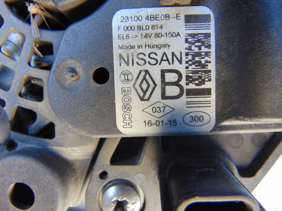 Alternator Renault Espace 1.6 megane 4 cod 231004be0b  Nissan qashqai x trail talisman scenic 4 t32
