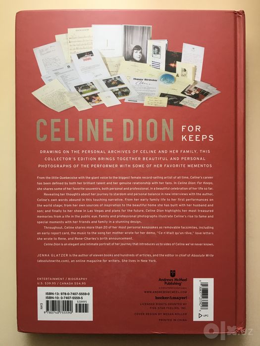 Автобиография Celine Dion: For Keeps, J. Glatzer