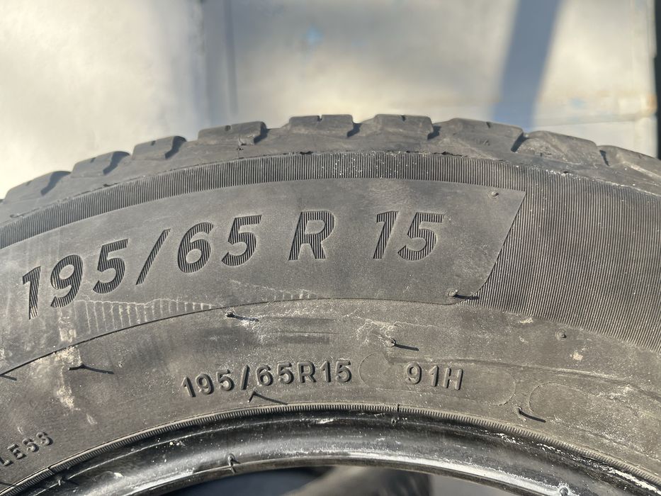 2 бр. всесезонни гуми 195/65/15 Michelin 4,6 mm DOT 0822