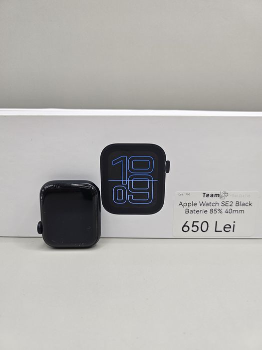 Apple Watch SE2 cu baterie la 85%, model 40mm