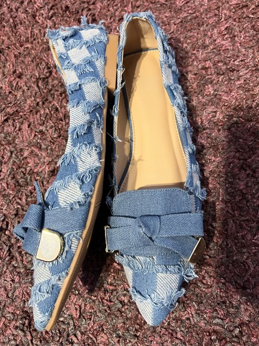 Обувки от дънков плат, размер 40 + ПОДАРЪК КЛЪЧ