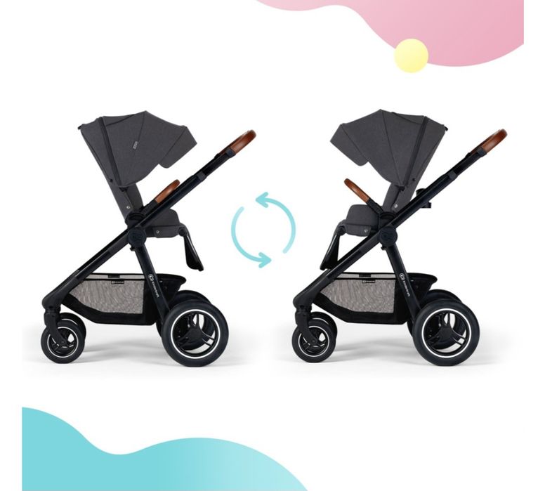 Коляска 2в1 Kinderkraft Everyday Dark Grey