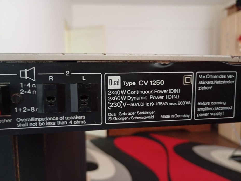 Amplificator dual CV 1250+Boxe