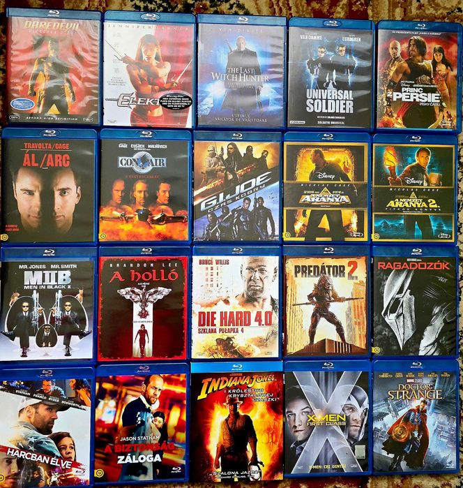 Vand pachet de 20 filme bluray, la un pret redus, fara subtirare in romana