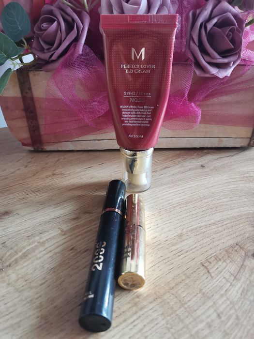 Маркова козметика MISSHA 40ml SPF42, червило и спирала за 19,90